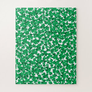 Lucky Shamrocks St Patricks Day Jigsaw Puzzle