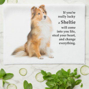 Lucky Sheltie Kitchen Towel