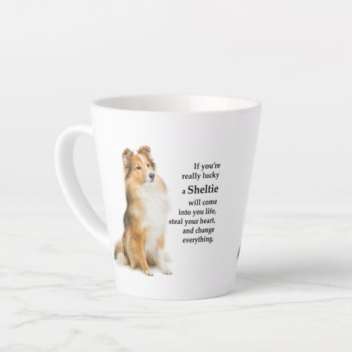 Lucky Sheltie Latte Mug