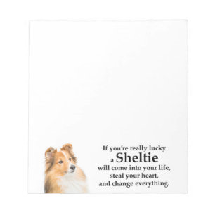Lucky Sheltie Notepad