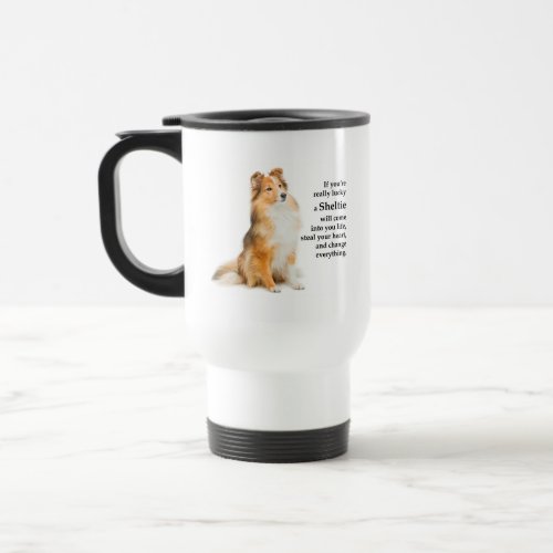 Lucky Sheltie Travel Mug