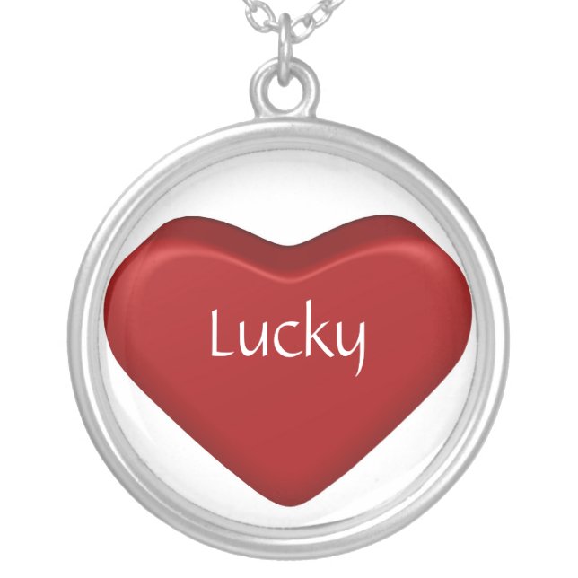 Lucky Silver Plated Necklace (Front)