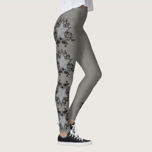 Lucky Silver Stars Leggings