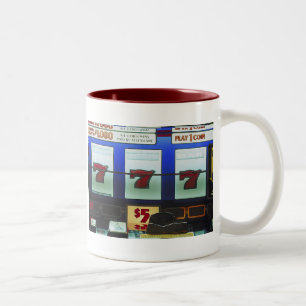 Lucky Slot Machine Winner Two-Tone Coffee Mug