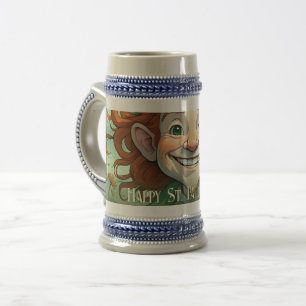 Lucky Smiles on St. Patrick’s Day Beer Stein