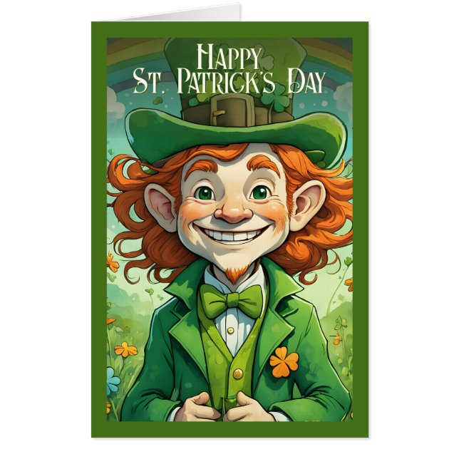 Lucky Smiles on St. Patrick’s Day Card (Front)
