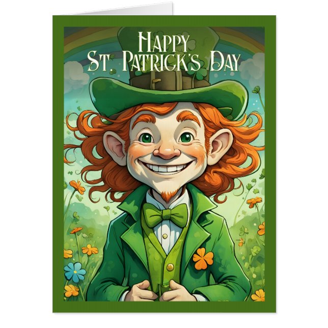 Lucky Smiles on St. Patrick’s Day Card (Front)