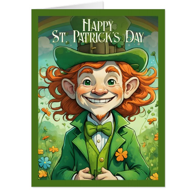 Lucky Smiles on St. Patrick’s Day Card (Front)