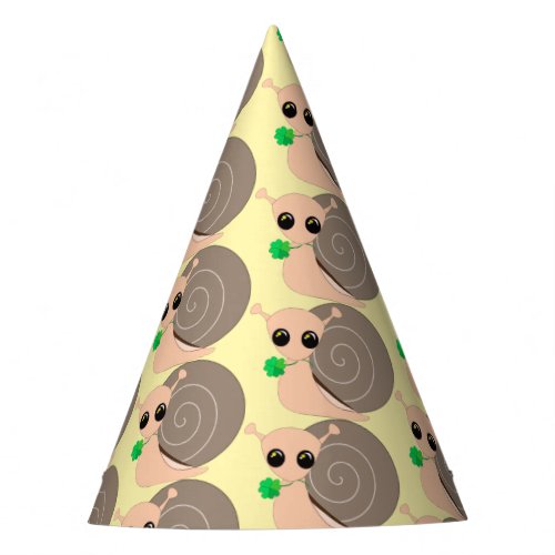 Lucky Snail Paper Party Hat _ Customizable