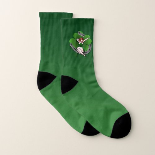 Lucky Socks St Patricks Lucky Pinup Girl Socks