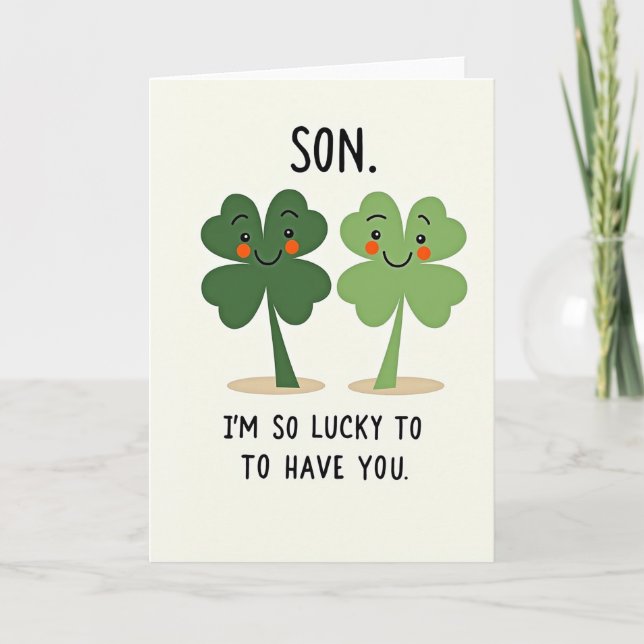 Lucky Son Im So Lucky Card (Front)