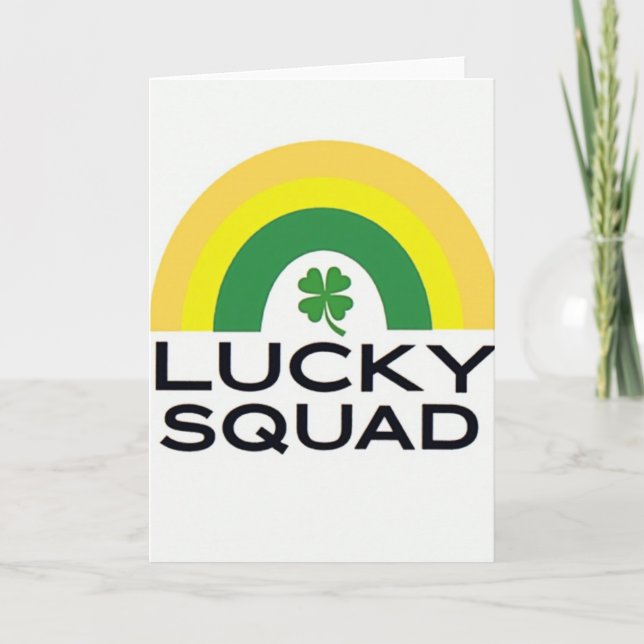 Lucky Squad St Patricks Day Card (Front)