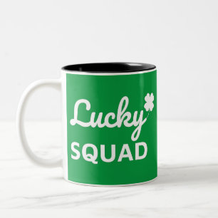 Lucky Squad St. Patrick's Day Two-Tone Coffee Mug