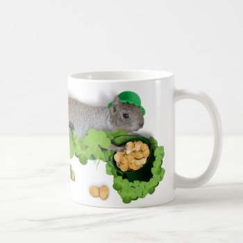 Lucky Squirrel With Pot Of Gold Coffee Mug by gravityx9 at Zazzle