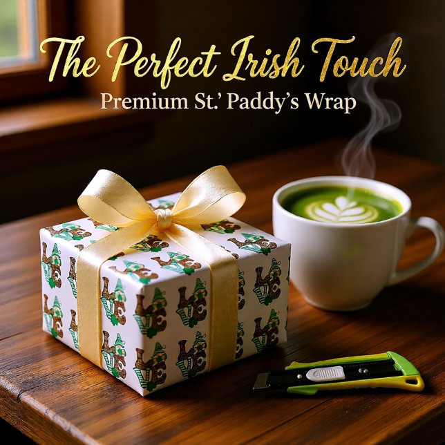 Lucky St. Patrick’s Day Gnome Pattern Tissue Paper (Lucky St. Patrick’s Day Gnome Pattern Tissue Paper)