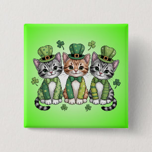Lucky St. Patrick’s Day Kittens-47474 Button