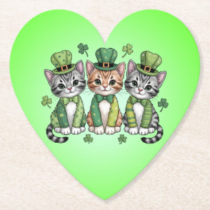 Lucky St. Patrick’s Day Kittens-47474 Paper Coaster