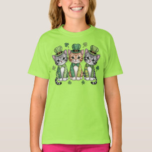 Lucky St. Patrick’s Day Kittens-47474 T-Shirt