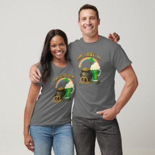 Lucky St. Patrick’s Day Pot of Gold Artwork Design T-Shirt