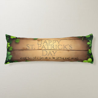 Lucky St. Patrick’s Day Wishes 🍀 Body Pillow