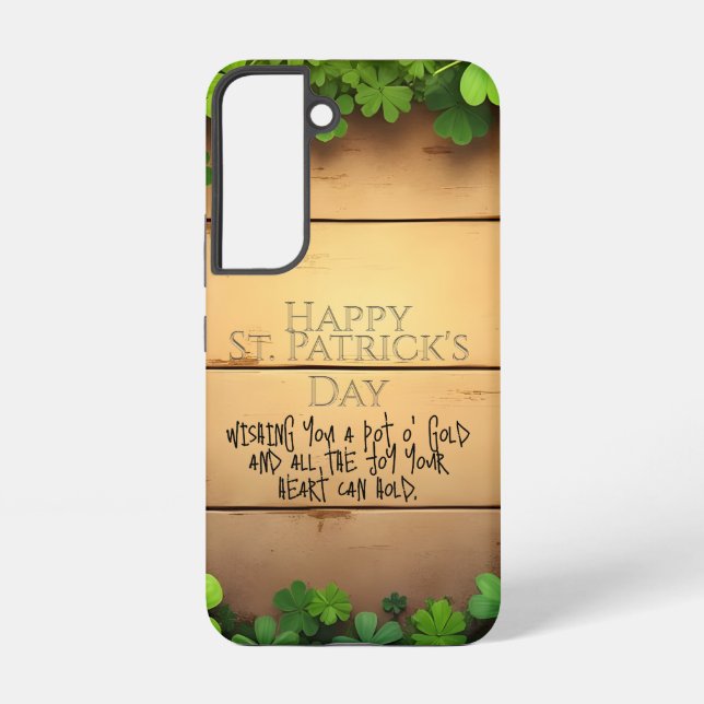 Lucky St. Patrick’s Day Wishes 🍀 Samsung Galaxy Case (Back)