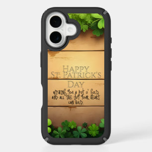 Lucky St. Patrick’s Day Wishes 🍀 iPhone 16 Case