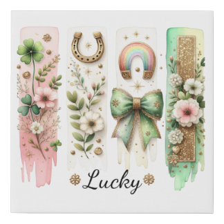 Lucky St. Patrick’s Day Wrapped Canvas Print