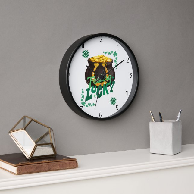 Lucky St Patricks  Clock (Office)