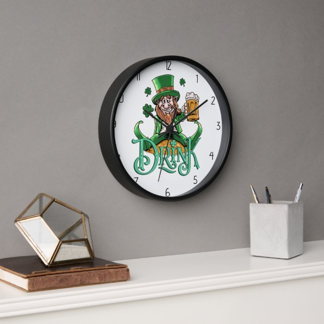 Lucky St Patricks  Clock (Office)