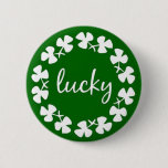 Lucky St Patricks Day Buttons