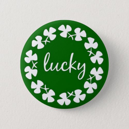 Lucky St Patricks Day Buttons