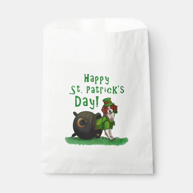 Lucky St. Patrick's Day Dog Favor Bag (Front)