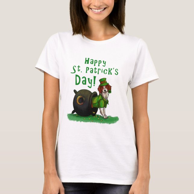 Lucky St. Patrick's Day Dog T-Shirt (Front)