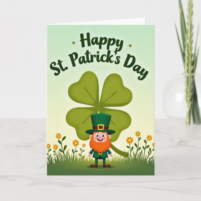 Lucky St Patricks Day For Husband Card (Front)