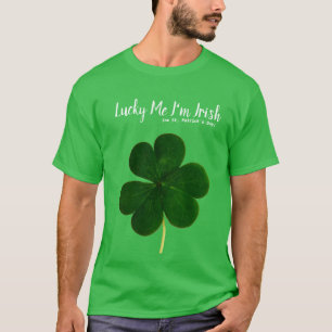 Lucky St. Patrick's Day Green Shamrock T-Shirt