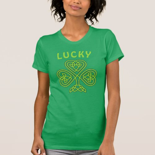 Lucky st Patricks Day Shamrock T_Shirt