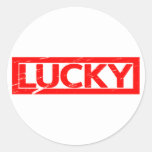 Lucky Stamp Classic Round Sticker