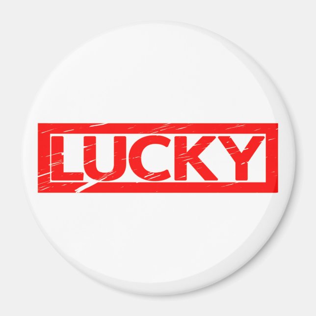 Lucky Stamp Magnet (Front)