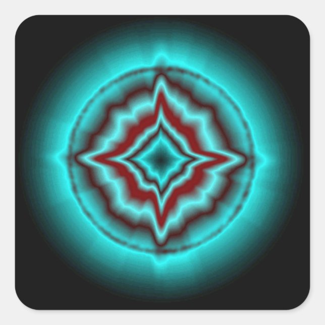 Lucky Star Square Sticker (Front)