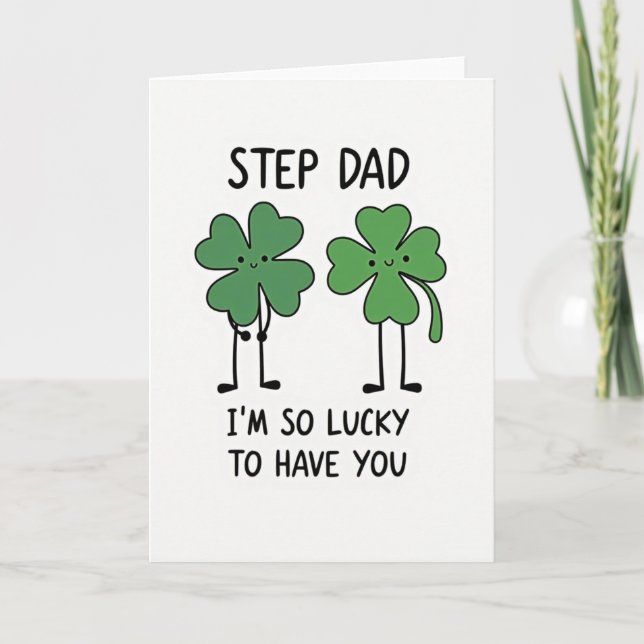 Lucky Step Dad Card (Front)