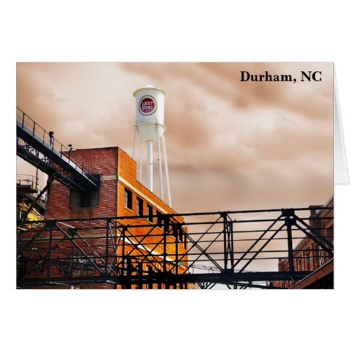 Lucky Strike Tower Durham NC Card