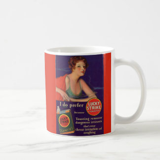 Lucky Strikes 1920s cigarette ad Coffee Mug