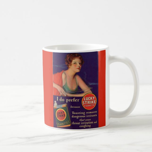 Lucky Strikes 1920s cigarette ad Coffee Mug (Right)