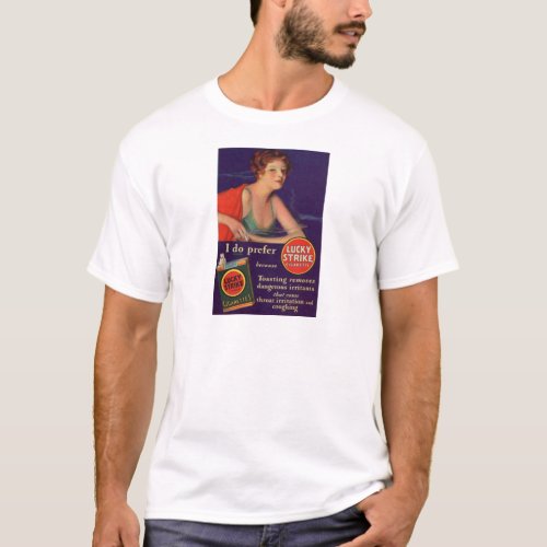 Lucky Strikes 1920s cigarette ad T_Shirt