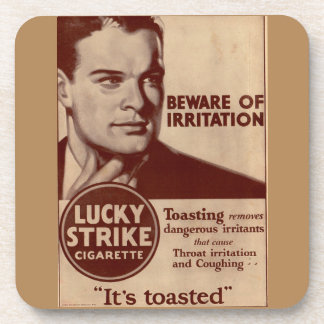 Lucky Strikes - Beware of Irritation Coaster