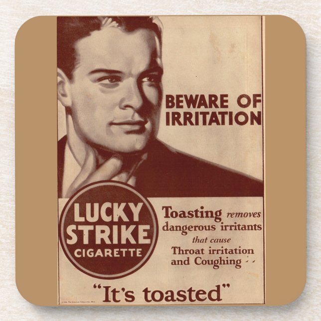 Lucky Strikes - Beware of Irritation Coaster (Front)