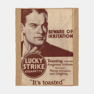 Lucky Strikes - Beware of Irritation Fleece Blanket