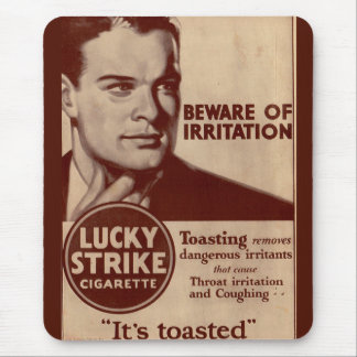 Lucky Strikes - Beware of Irritation Mouse Pad
