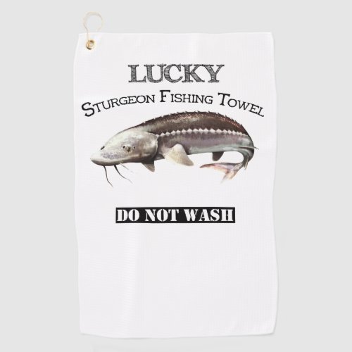 Lucky Sturgeon Fishing Towel
