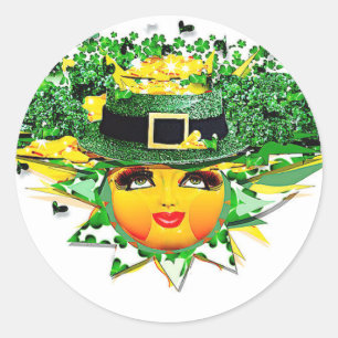 LUCKY SUN! CLASSIC ROUND STICKER